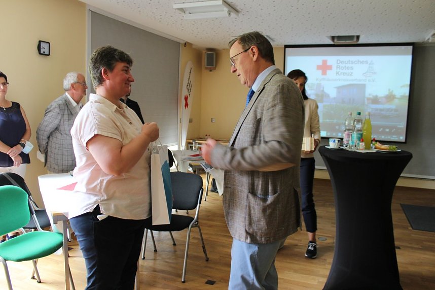 Besuch von Ministerpr&auml;sident Ramelow im DRK Kyffh&auml;userkreisverband in Sondershausen