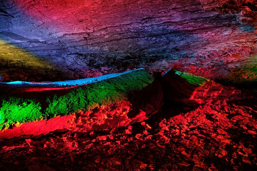 World of Lights in der Barbarossah&ouml;hle