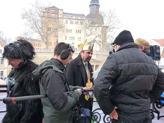 Erst&uuml;rmung Rathaus