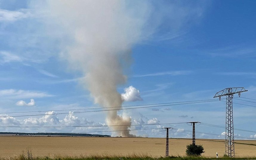 Feldbrand bei Allmenhausen