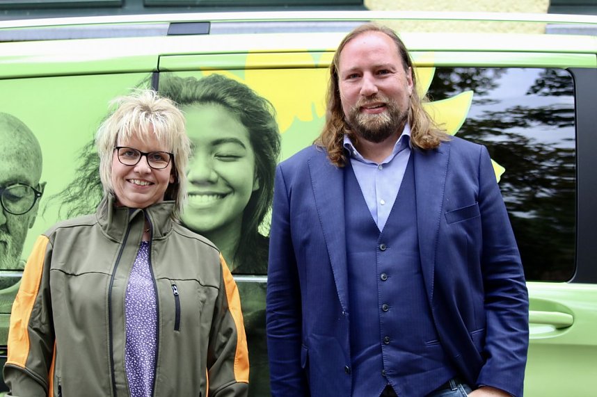 Dr. Anton Hofreiter auf seiner Sommertour in Sondershausen