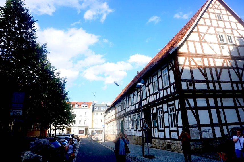 Friedenstauben fliegen in den Himmel