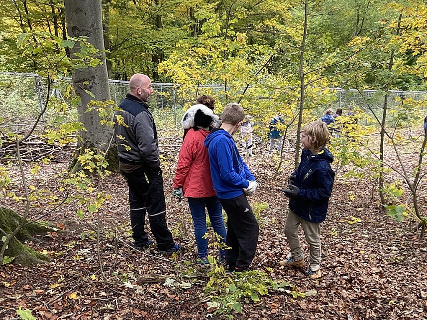 Arbeitseinsatz im Affenwald