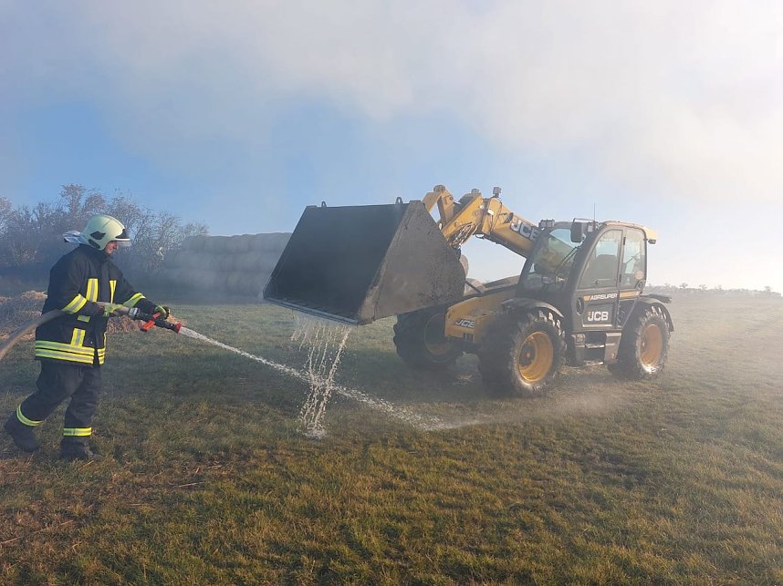 Einsatz der Feuerwehr bei Brand in Kirchengel