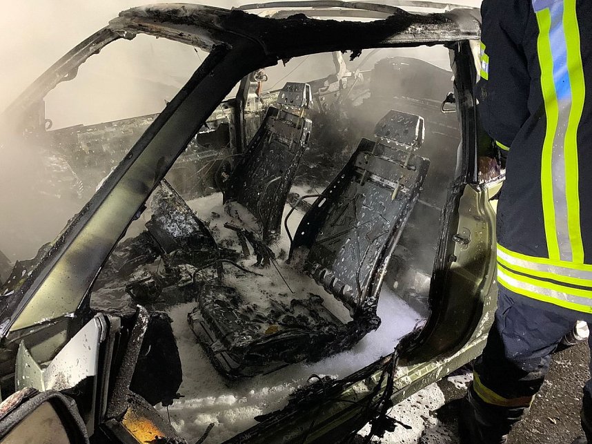 Fahrzeugbrand bei Ebeleben