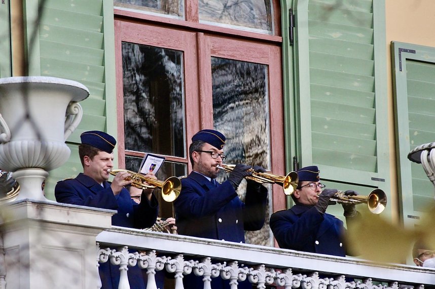 Gel&ouml;bnis neuer Soldatinnen und Soldaten der Bundeswehr im Lustgarten im Schloss Sondershausen 