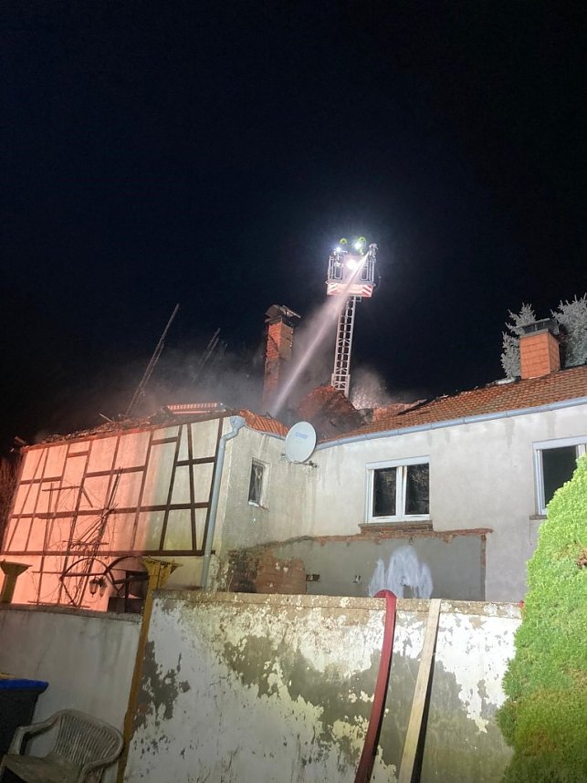 Wohnhausbrand in Seega