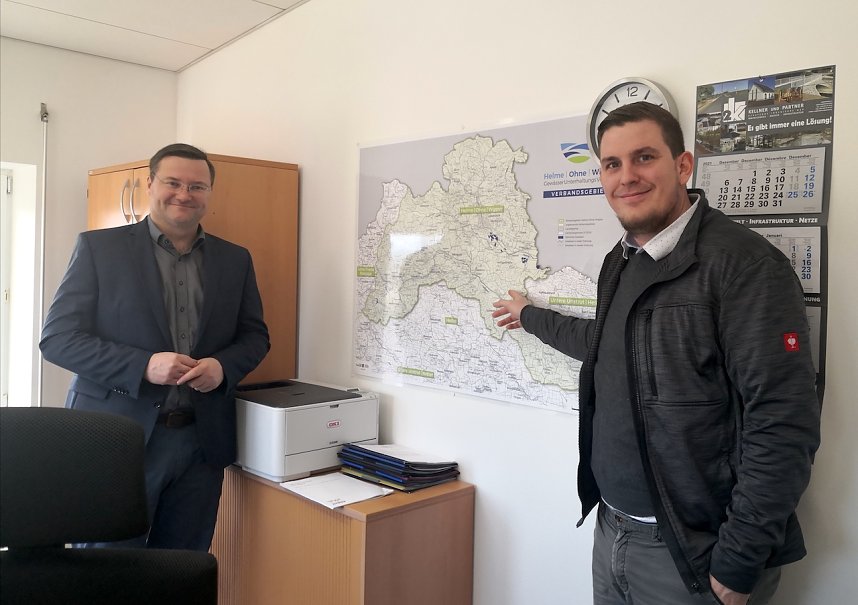 v.l. Landtagsabgeordnete Stefan Schard (CDU); Kai-Michael Urspruch (Gesch&auml;ftsf&uuml;hrer)