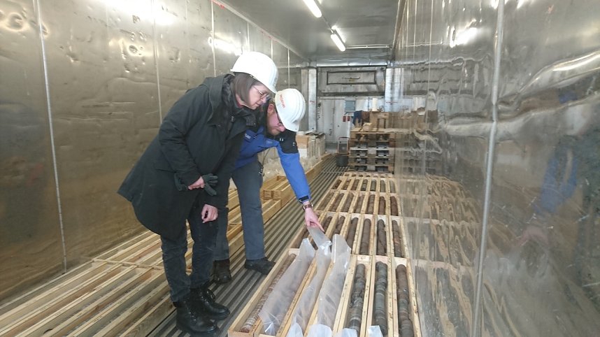 Probebohrung im Ohmgebirge