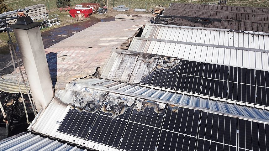 Brand im Greu&szlig;ener Gartencenter