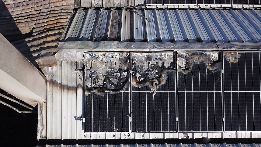 Brand im Greu&szlig;ener Gartencenter