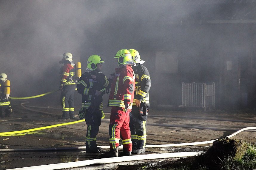 Brand im Greu&szlig;ener Gartencenter