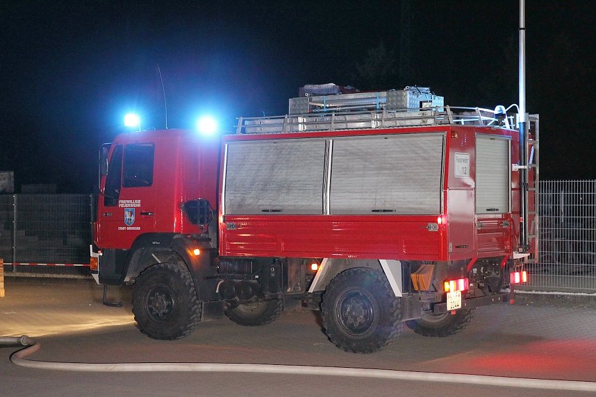 Brand im Greu&szlig;ener Gartencenter
