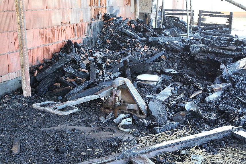 Brand im Greu&szlig;ener Gartencenter