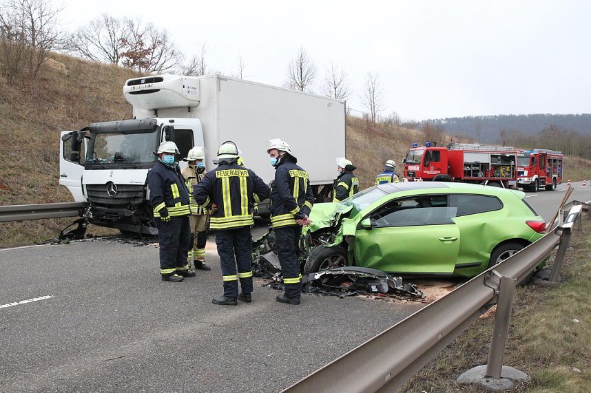 Unfall heute Nachmittag auf der B4