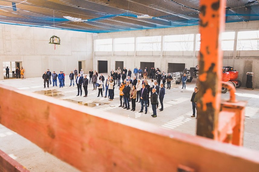 Richtfest Neubau Mehrzweckhalle Artern