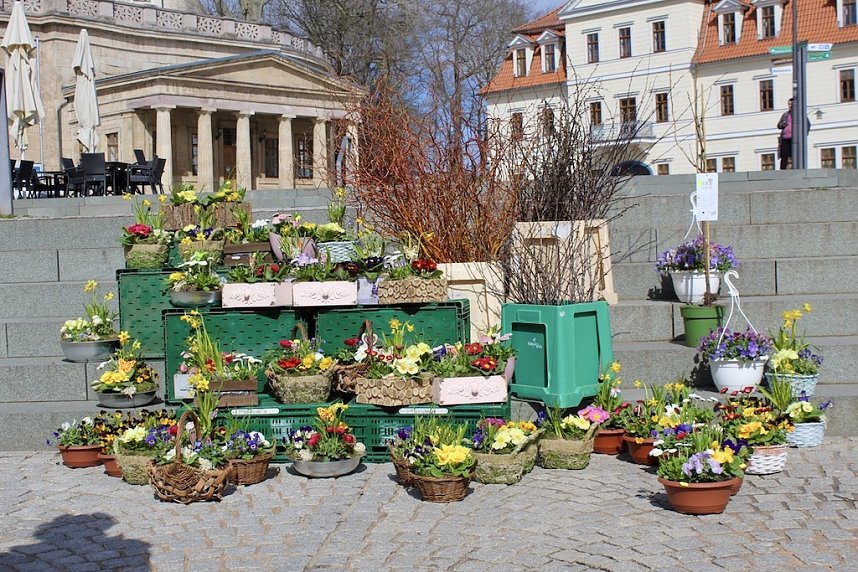 Gut besuchter Sondersh&auml;user Ostermarkt