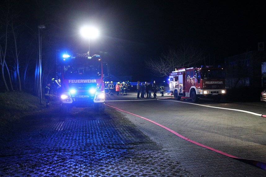 Fabrikhale in Oldisleben brannte