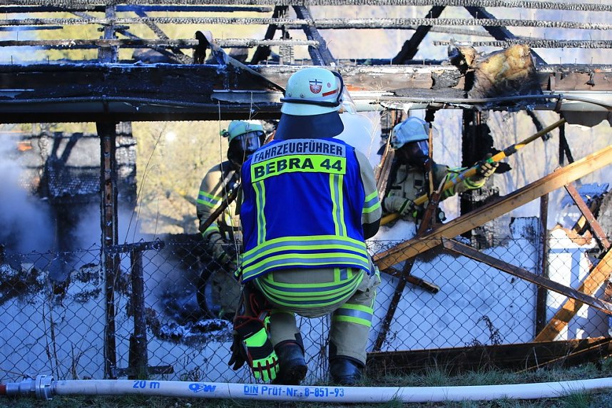 Laubenbrand in Sondershausen