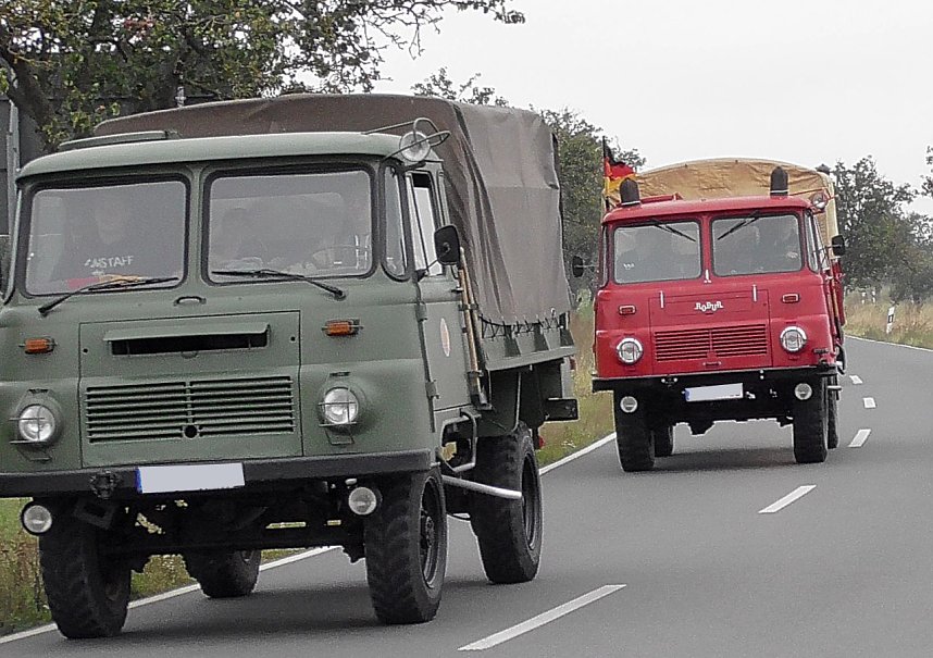 DDR-Oldtimer bei der Ausfahrt 2020