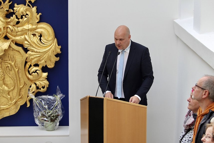 Er&ouml;ffnungsfeier des sanierten Sondersh&auml;user Rathauses