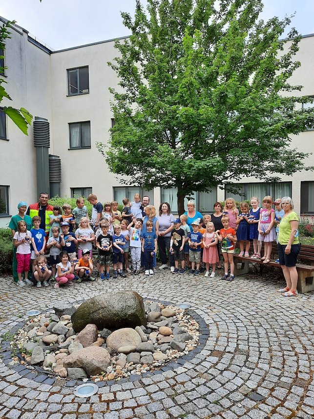 Vorschulkinder besuchten die "Teddyklinik" (KMG Manniske Klinik) in Bad Frankenhausen