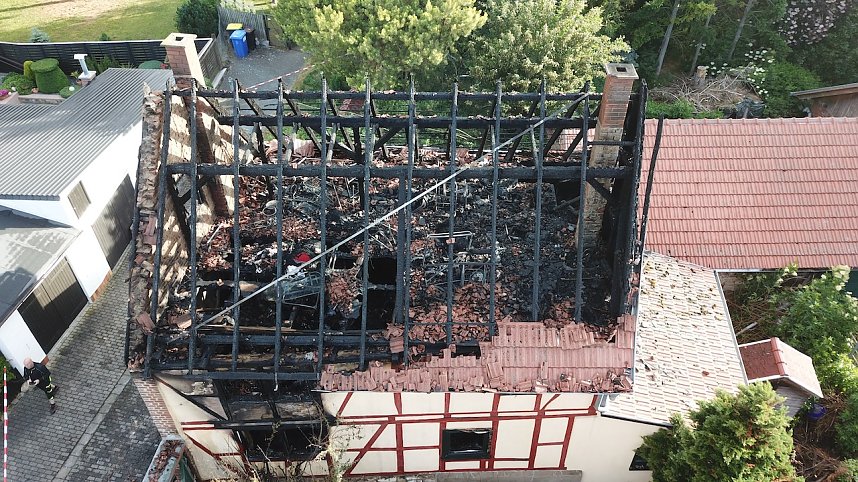 Wohnhaus in Oberspier ausgebrannt