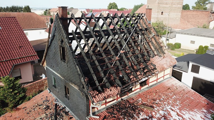 Wohnhaus in Oberspier ausgebrannt