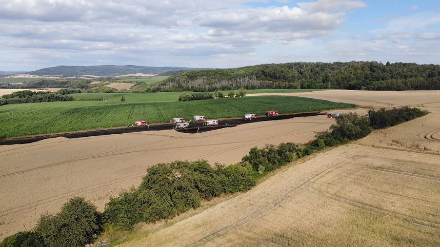 Feldbrand im Kyffh&auml;userkreis