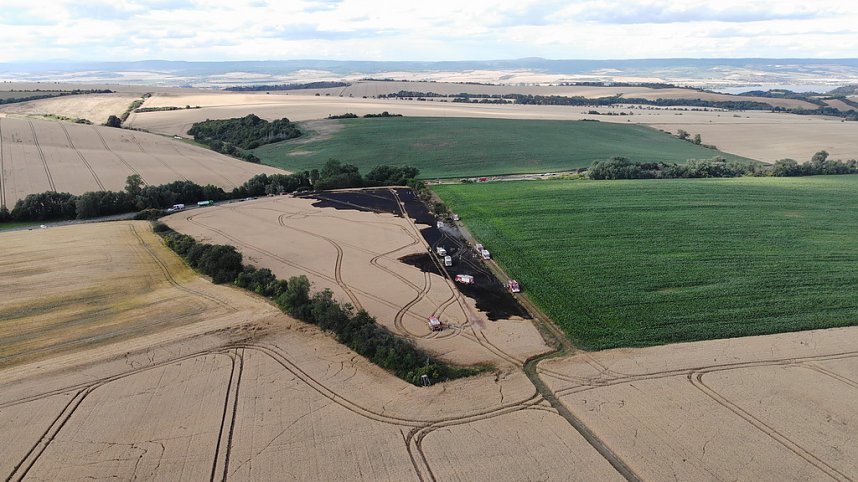 Feldbrand im Kyffh&auml;userkreis