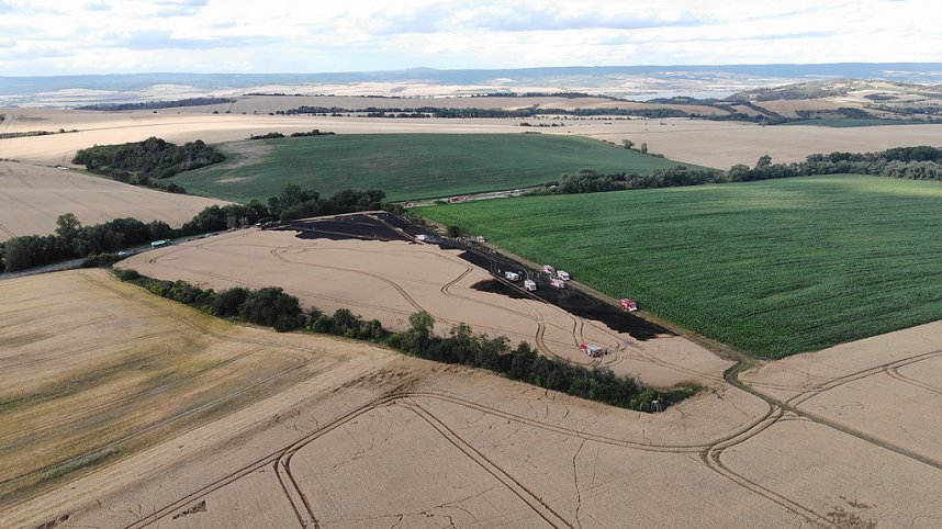 Feldbrand im Kyffh&auml;userkreis
