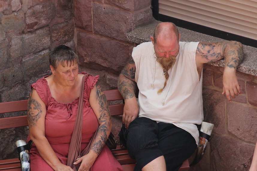 Mittelalterspektakel am Kyffh&auml;user Denkmal 