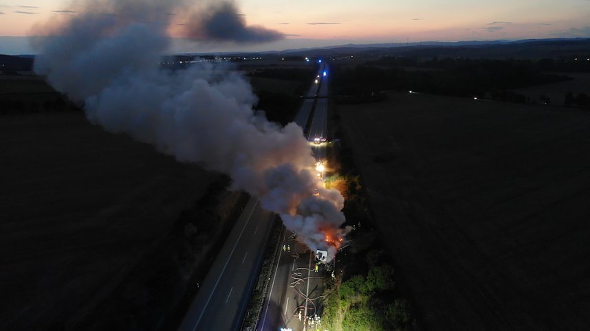 Schwerer Unfall auf der A 38