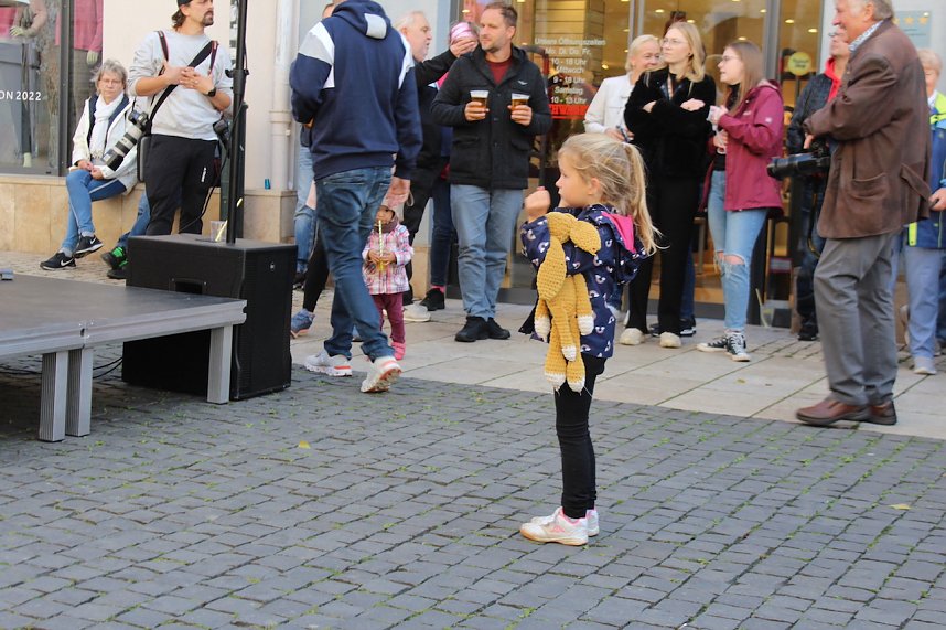 Vorstellung des neuen THC-Teams gestern auf dem Langensalzaer Neumarkt