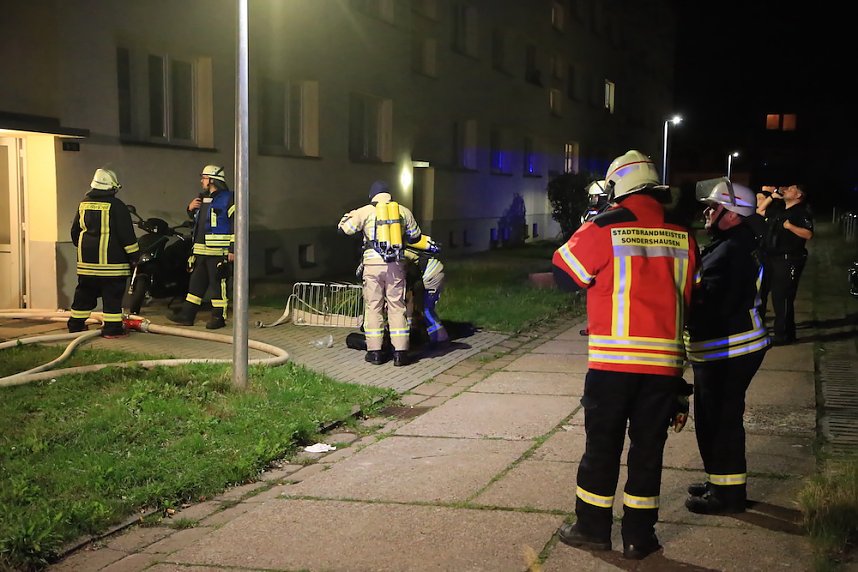 Wohnungsbrand in Sondershausen