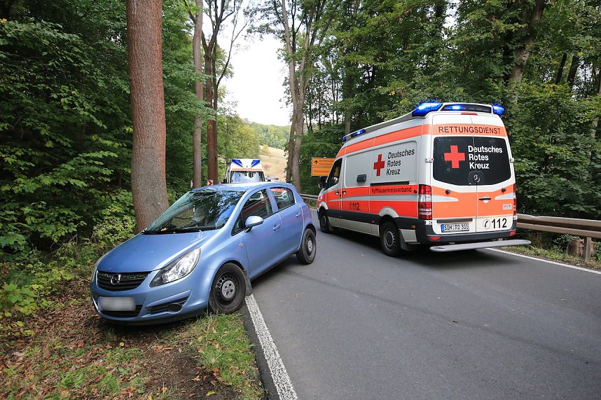 Unfall auf der L1033 zwischen Toba und Dietenborn