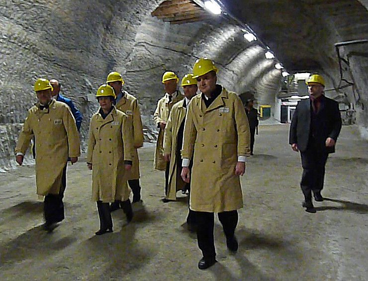 Gel&ouml;bnis unter Tage