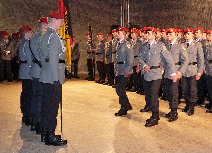 Gel&ouml;bnis unter Tage