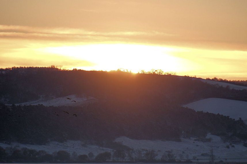 Peter Blei unterwegs im Schnee