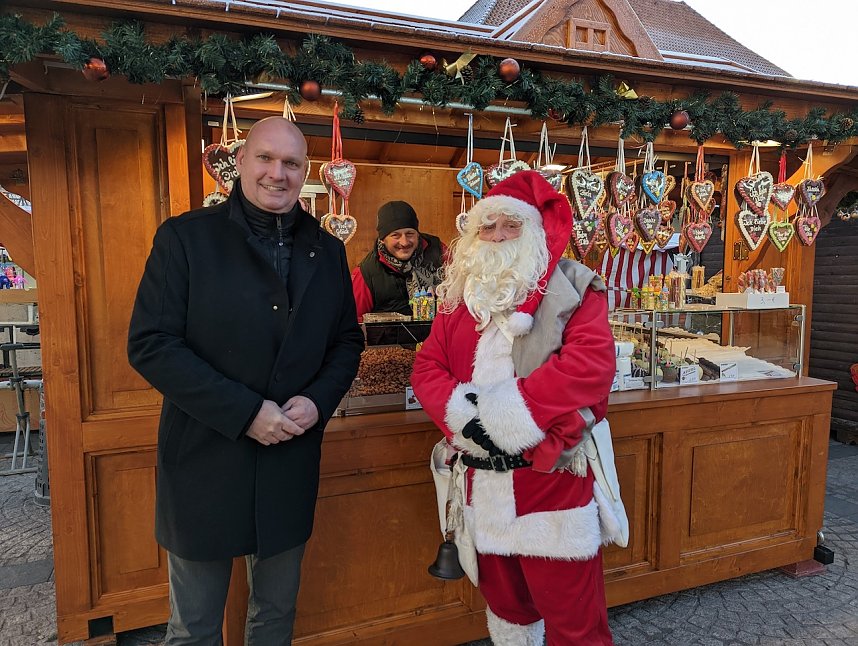Auf dem Sondersh&auml;user Weihnachtsmarkt