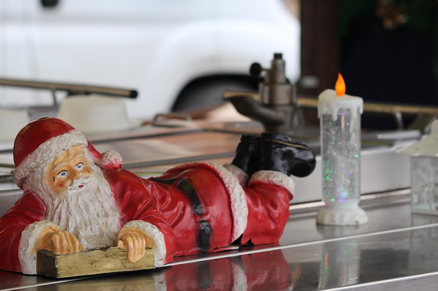 Morgendliche Impressionen von Sondersh&auml;user Weihnachtsmarkt