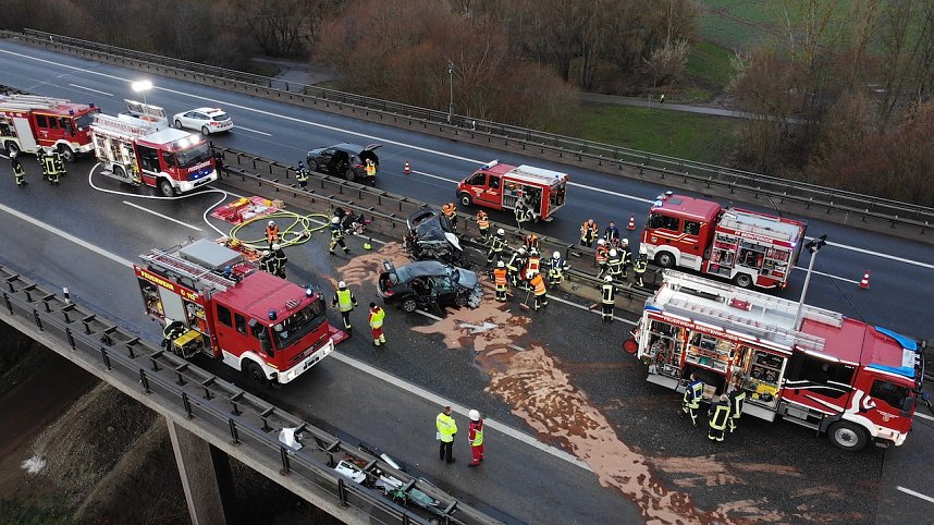Tragischer Unfall auf der A 38