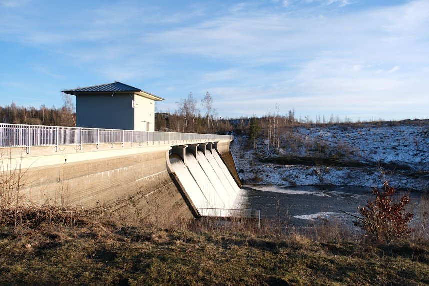 Peter Blei unterwegs an der Hasselvorsperre