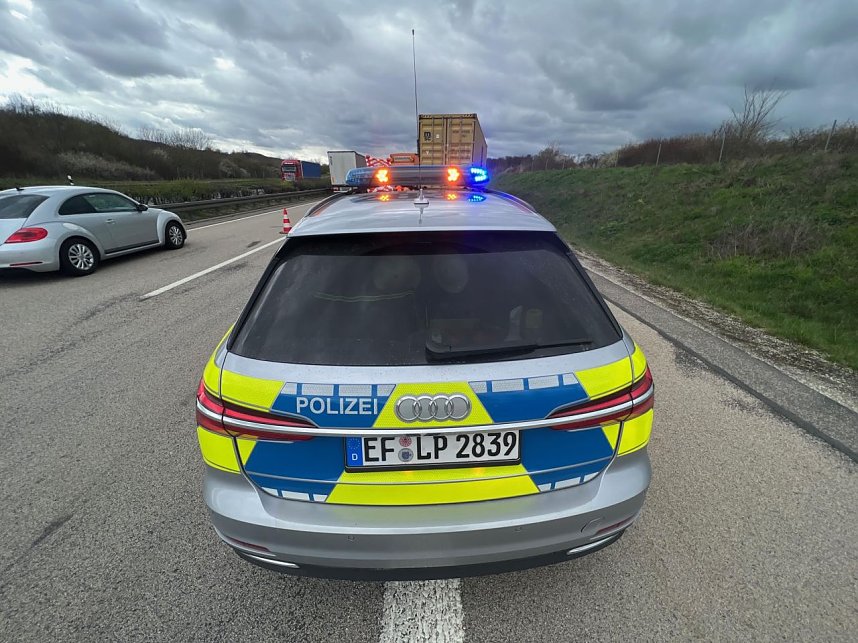 Auffahrunfall auf der Autobahn