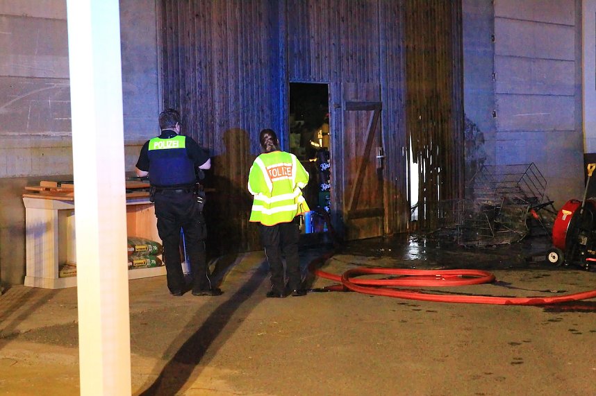 Brand eines Lagers in Sondershausen