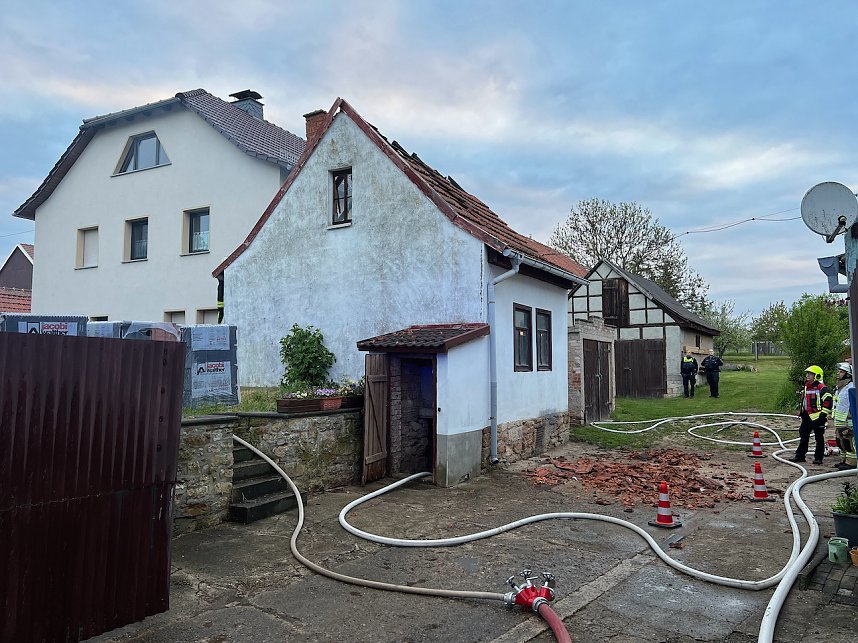 Brand bei Hohenebra