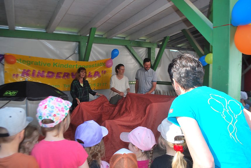 Kinder der Kindervilla Bad Frankenhausen am Kindertag