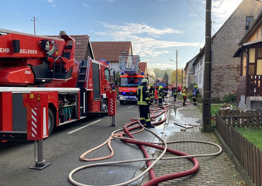 Geb&auml;udebrand in Wehnigenehrich (Archiv)