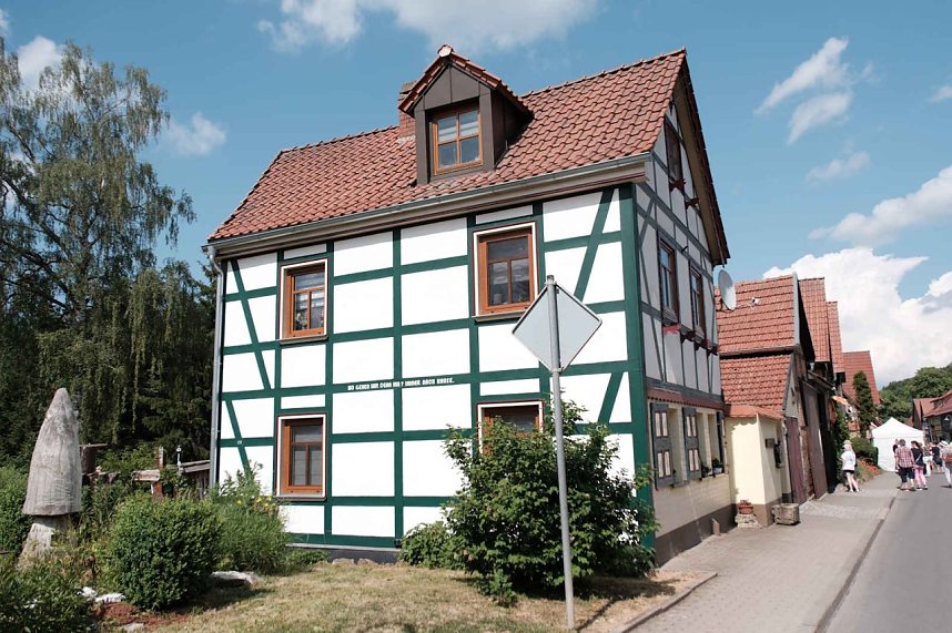 Peter Blei auf dem 31. Kunstmarkt in Friedrichsrode