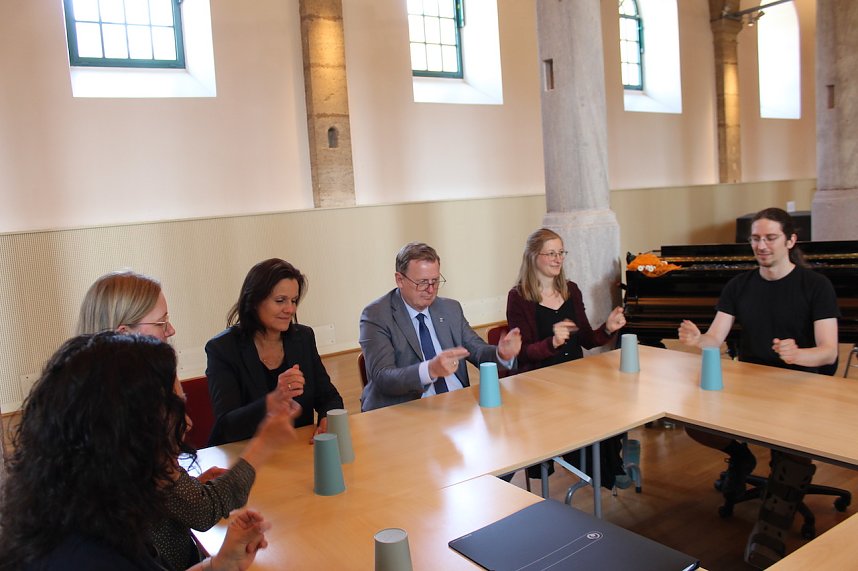 Ministerpr&auml;sident Ramelow besucht Landesmusikakademie Sondershausen auf seiner Sommertour